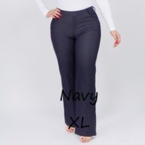 Mid Rise Cotton Blend Flare Jeggings